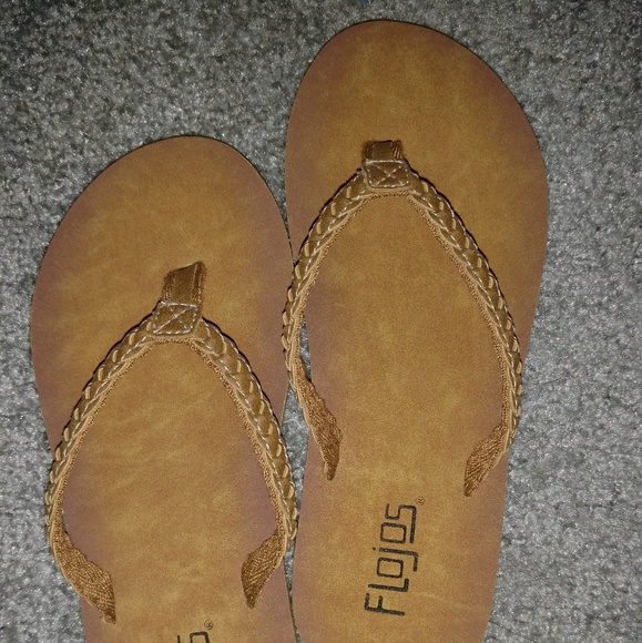 flojos tan flip flops